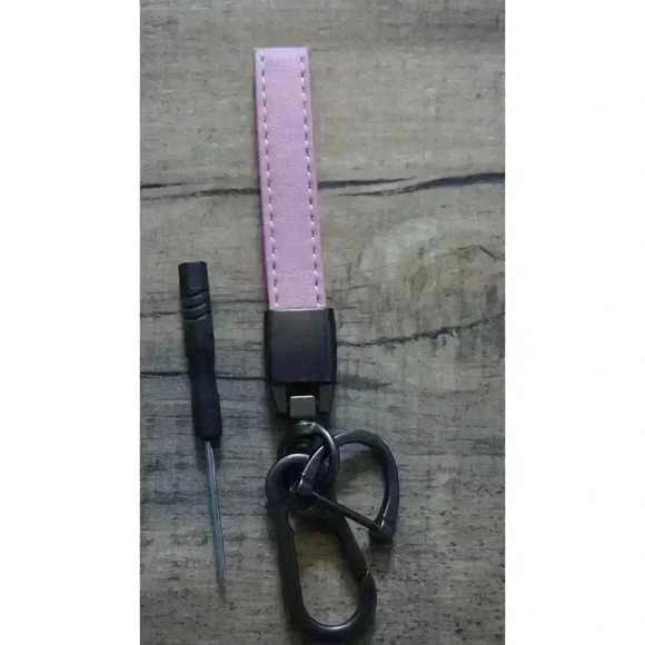 Dodge Ram Pink Leather Keychain Lanyard Horseshoe Buckle (New) - Picture 8 of 10